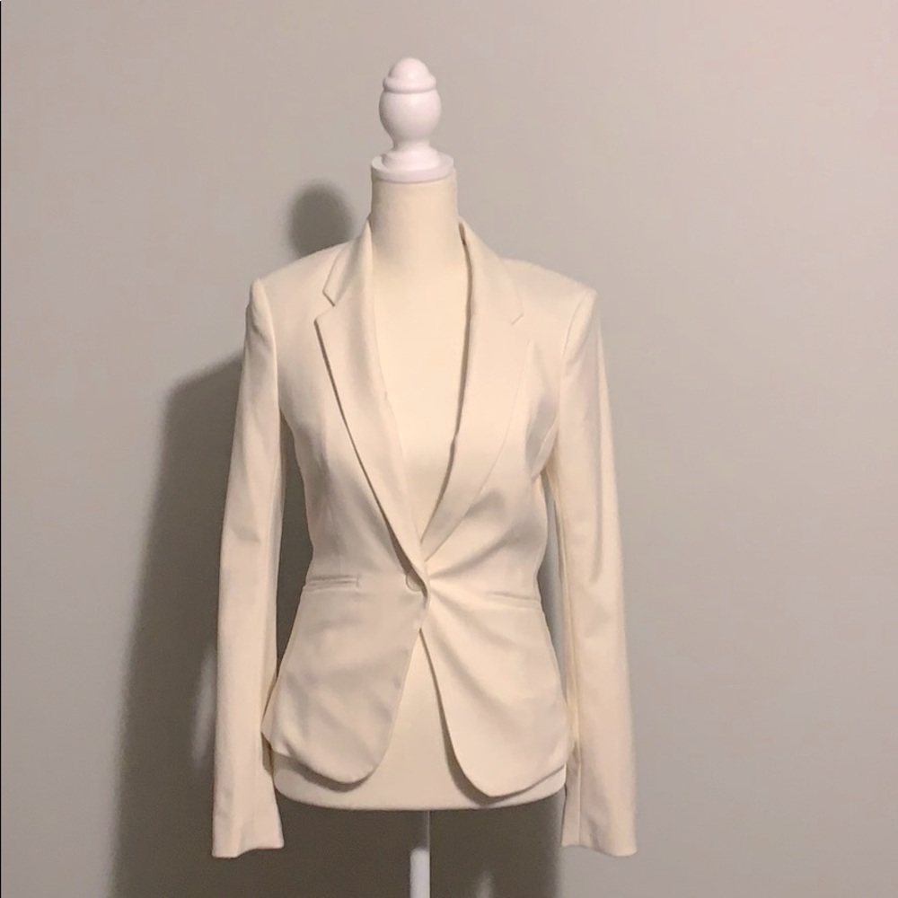 H&M white blazer